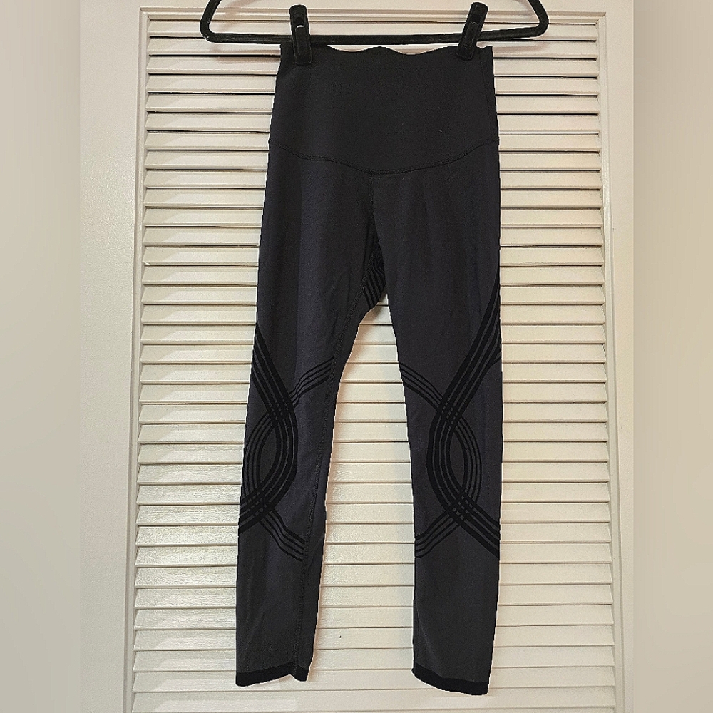 Fanka - Grey & Black Body Sculpt Athletic Workout Leggings